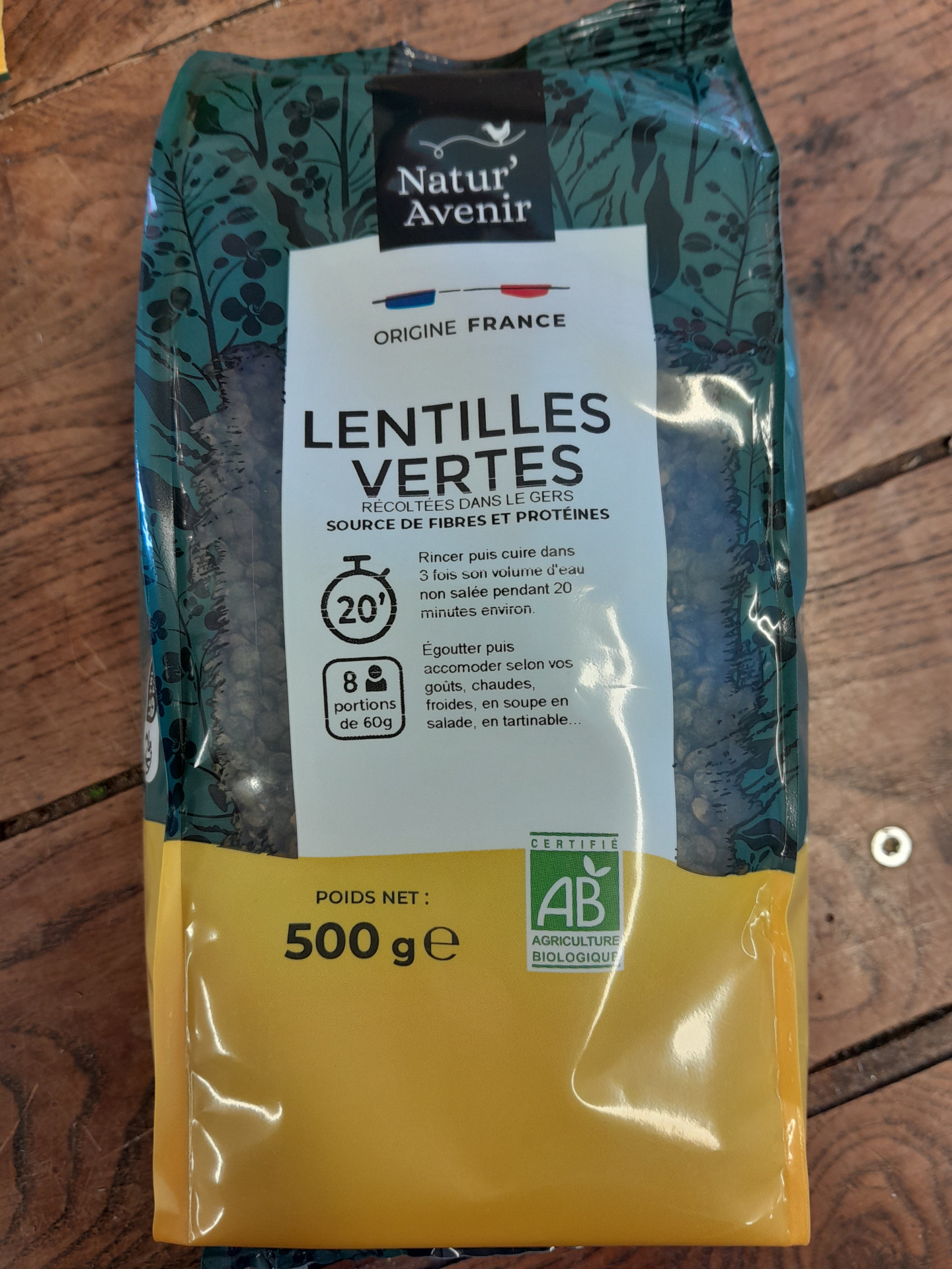 Lentilles vertes