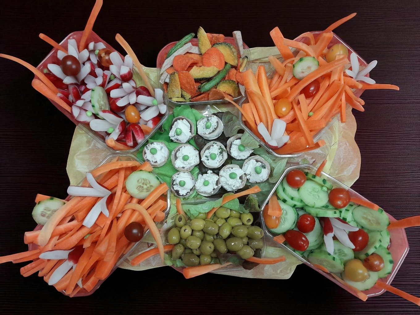 Plateaux apéro crudités