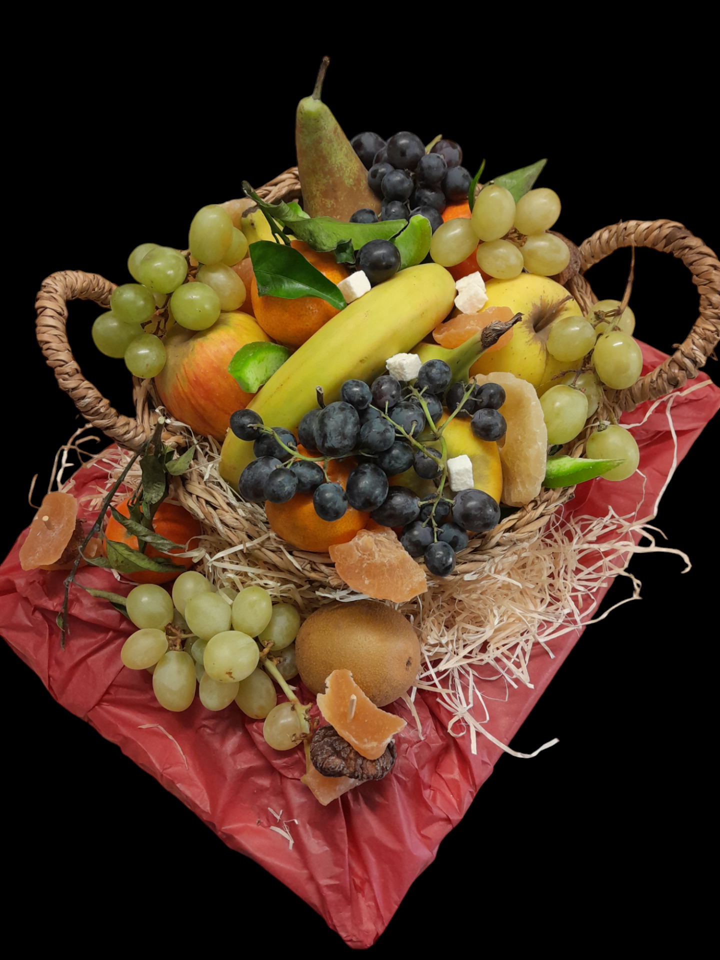 Composition fruits frais et secs