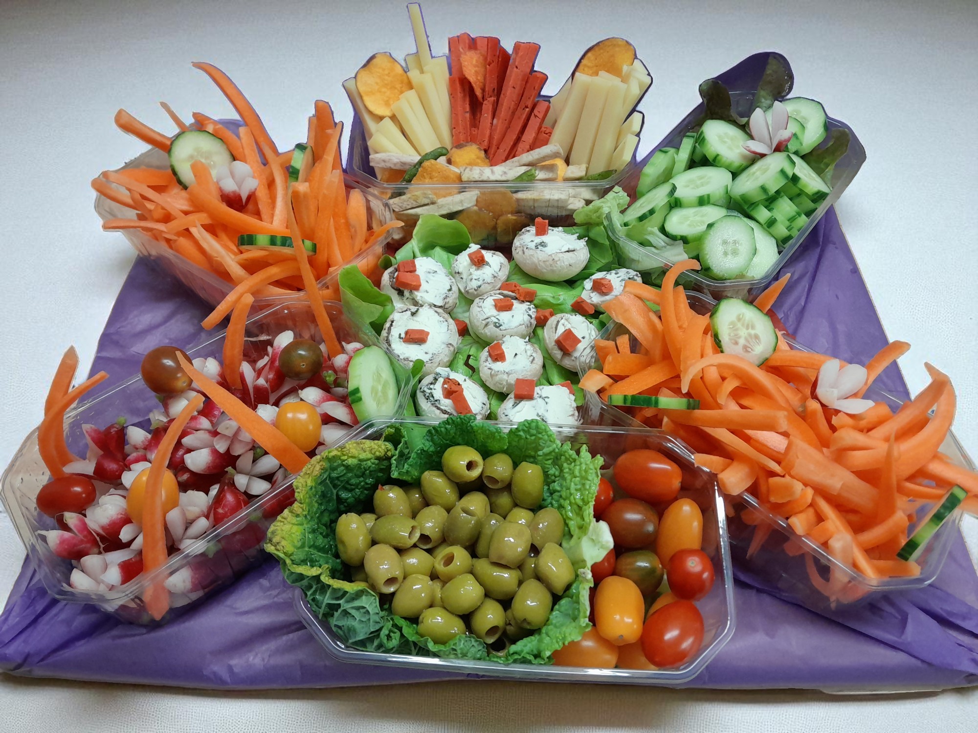 Plateaux apéro crudités